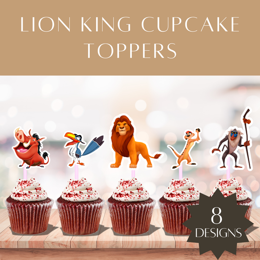 Printable Lion King Cupcake Toppers – Digital Download