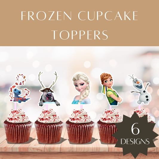 Printable Frozen Cupcake Toppers – Digital Download