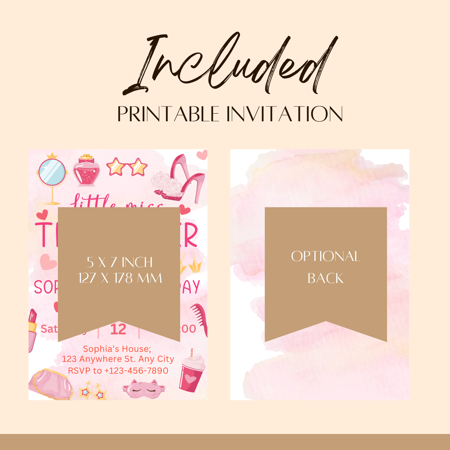 "Threenager" Birthday Invitation Template