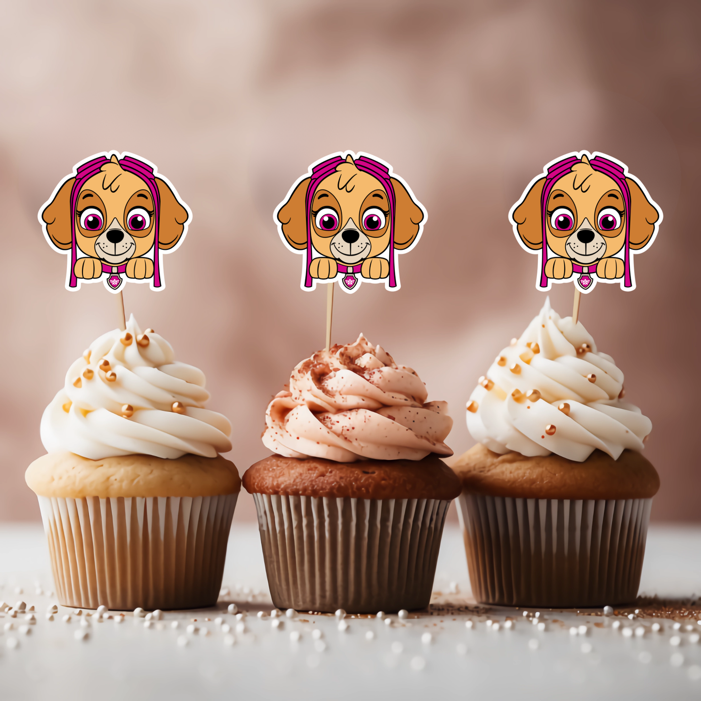 Printable Paw Patrol Cupcake Toppers