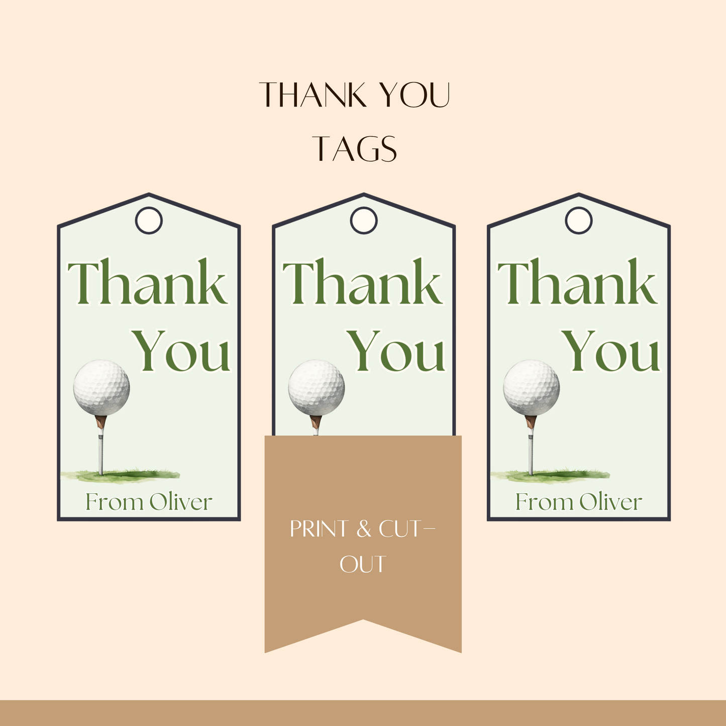 “Golf Par-tee” Birthday Invitation Template