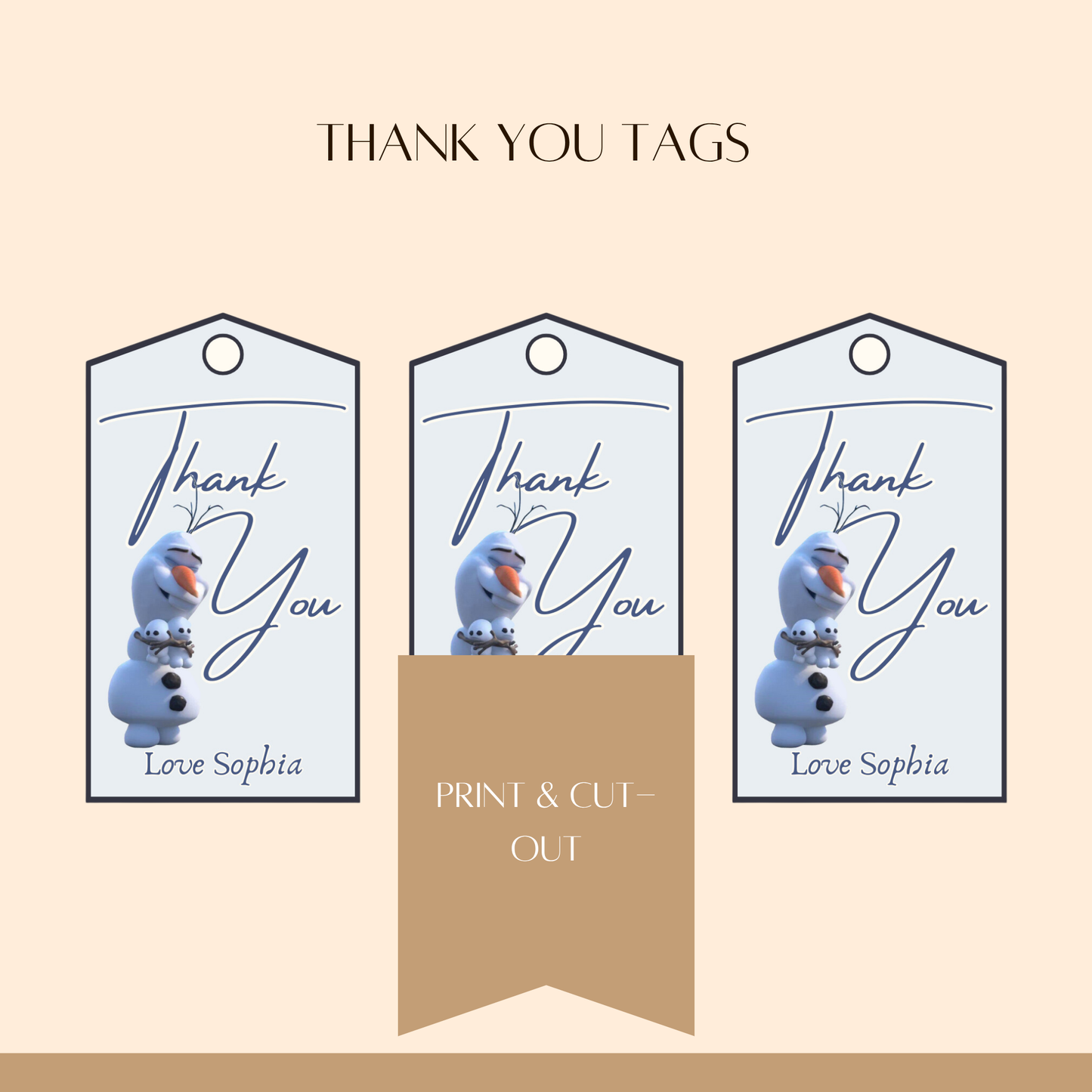 Frozen Olaf-Themed Birthday Invitation