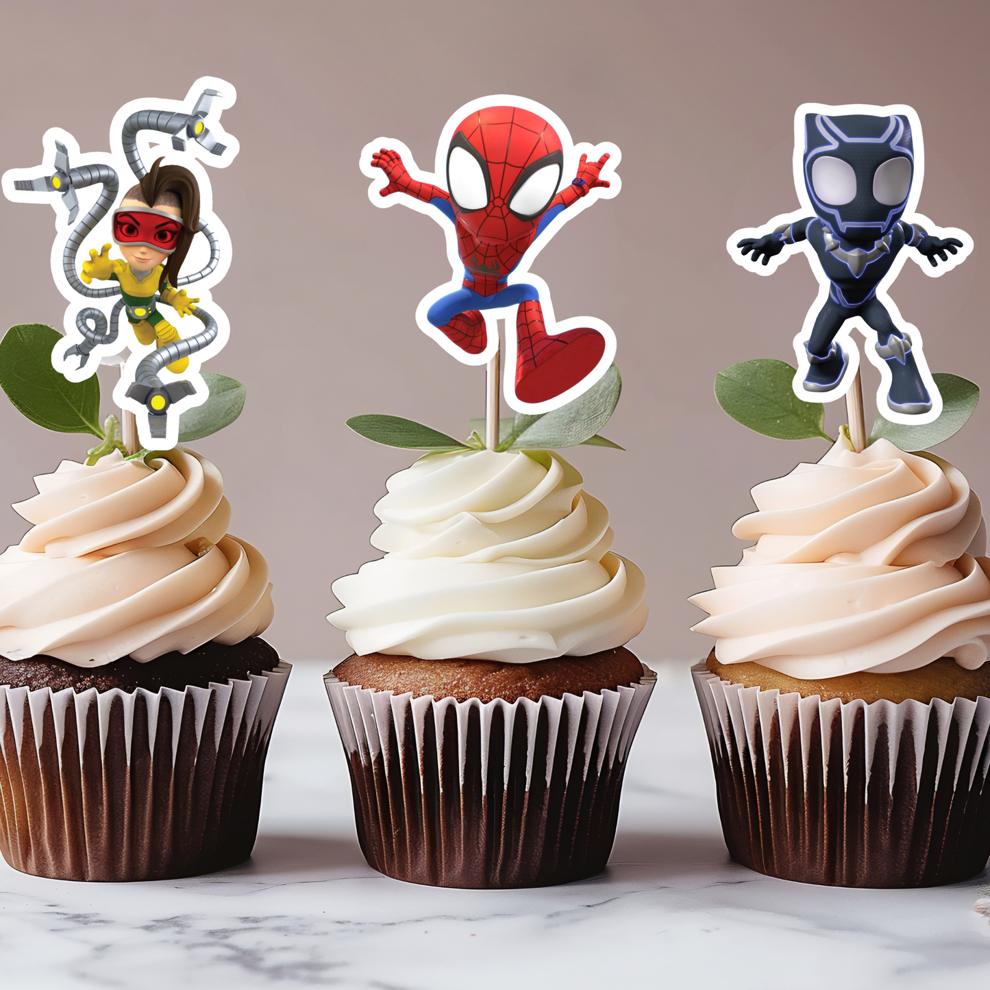 Printable Spidey and His Amazing Friends Cupcake Toppers – Digital Download