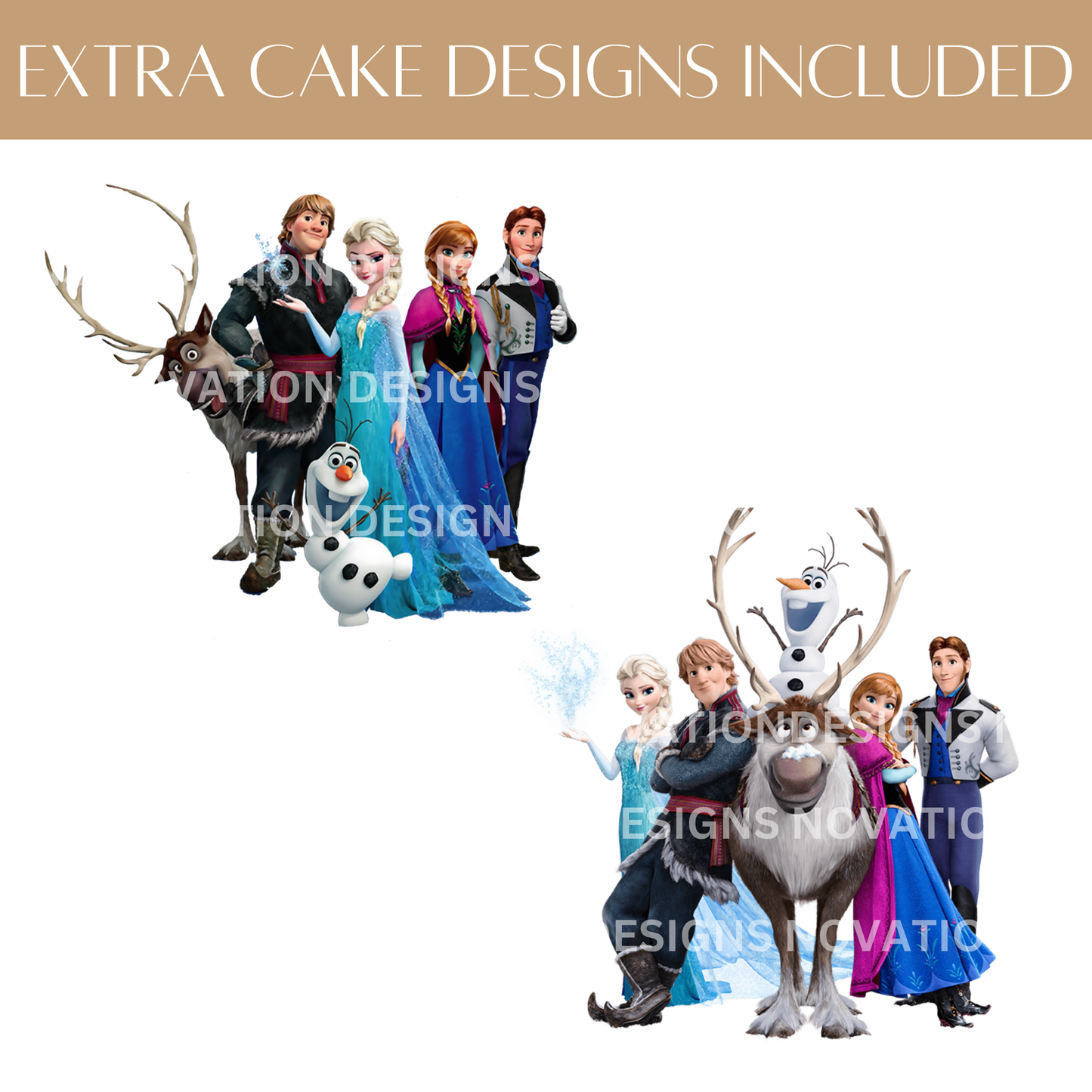 Printable Frozen Cupcake Toppers – Digital Download