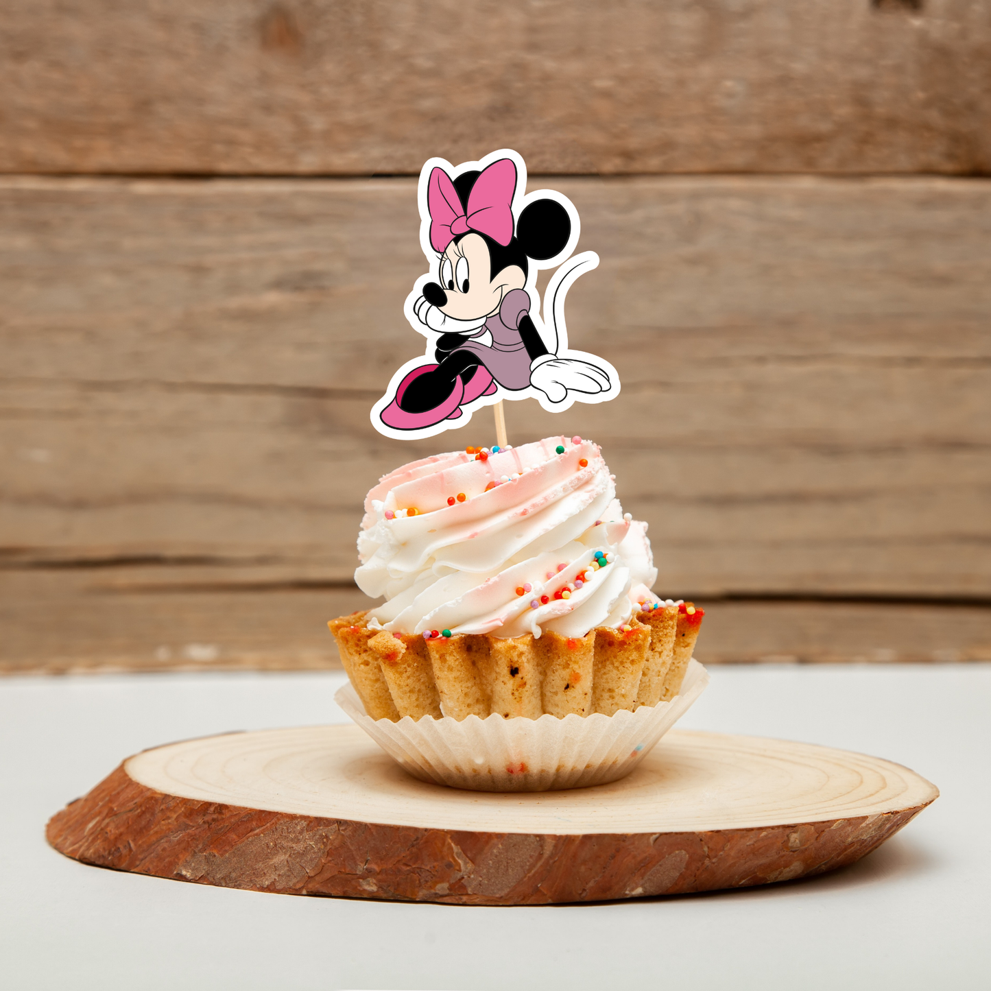 Printable Minnie Mouse Cupcake Toppers