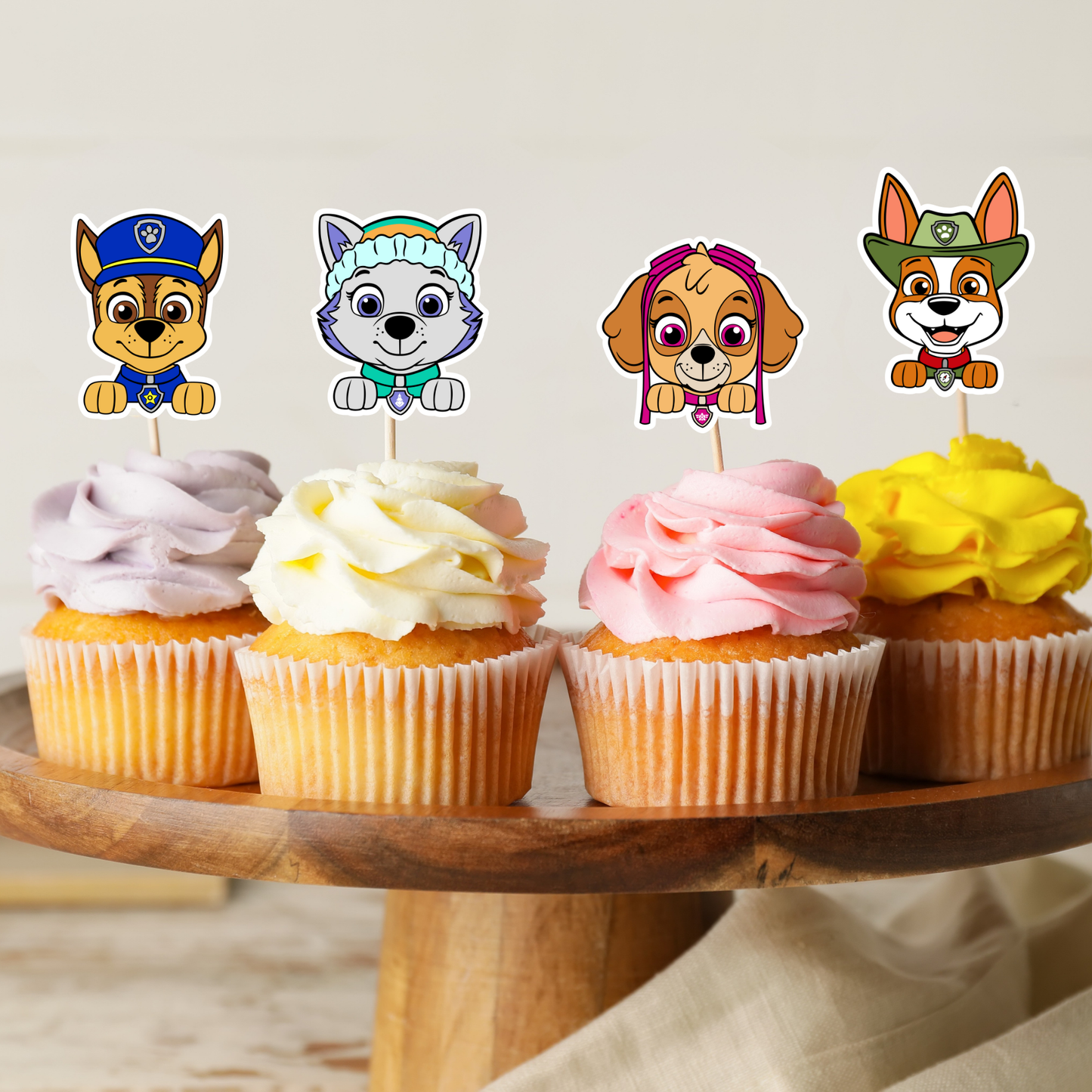 Printable Paw Patrol Cupcake Toppers