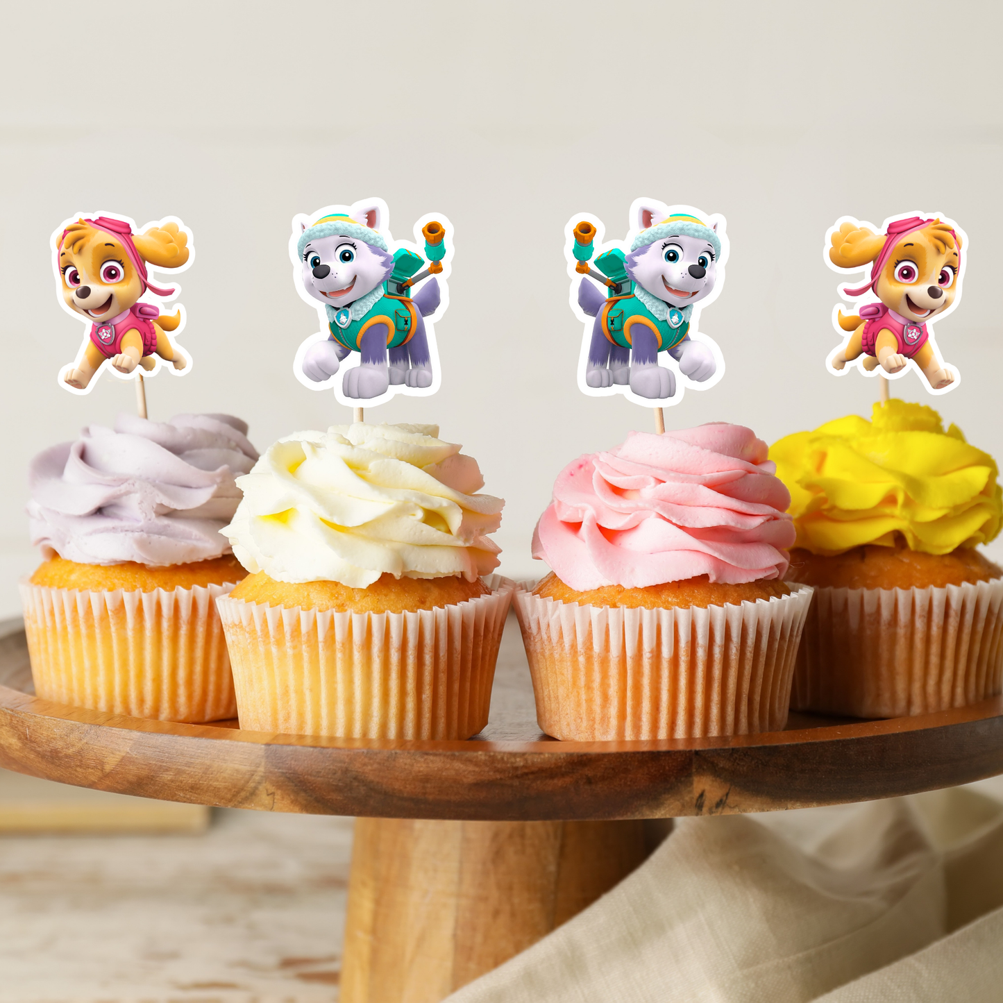 Skye & Everest Cupcake Toppers
