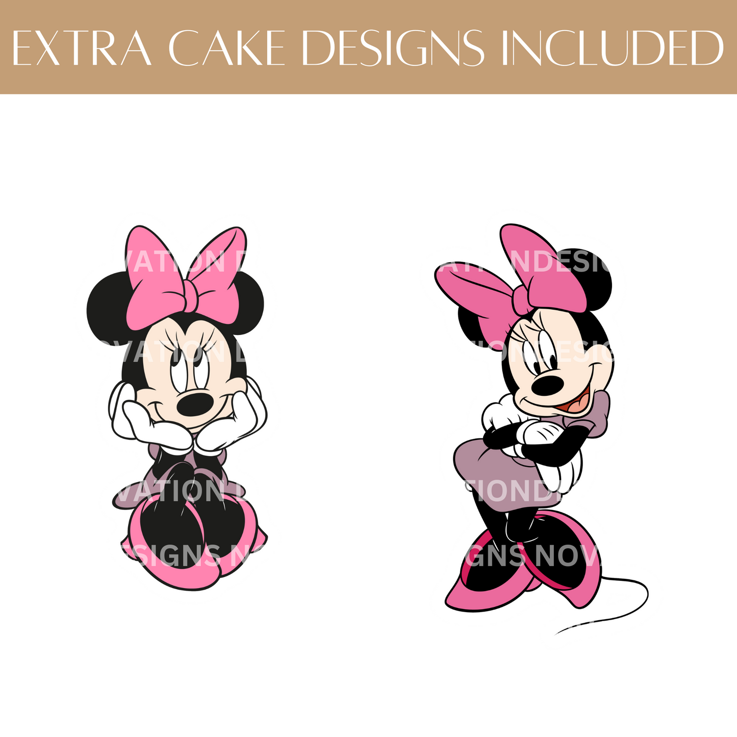 Printable Minnie Mouse Cupcake Toppers