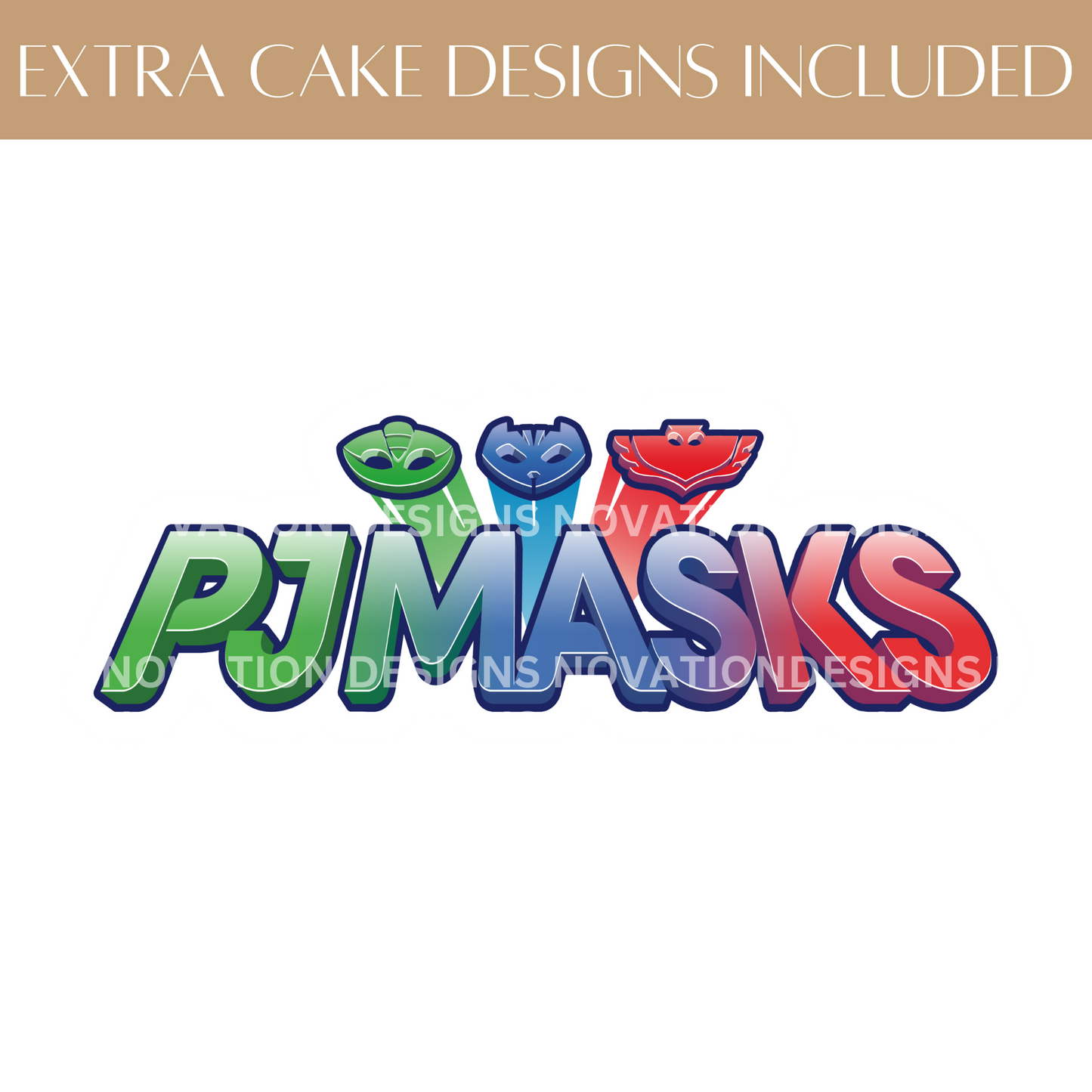 Printable PJ Masks Cupcake Toppers