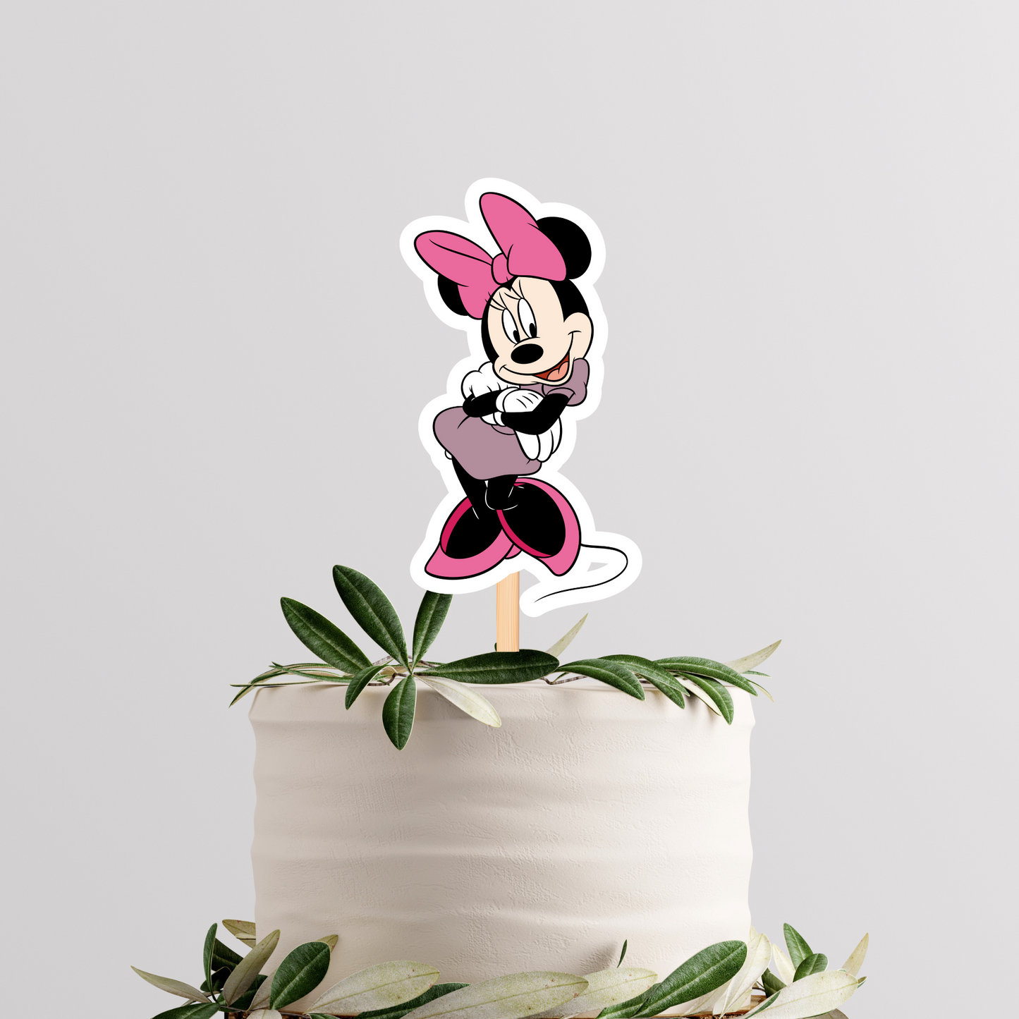 Printable Minnie Mouse Cupcake Toppers