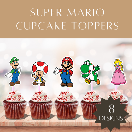 Super Mario Cupcake Toppers
