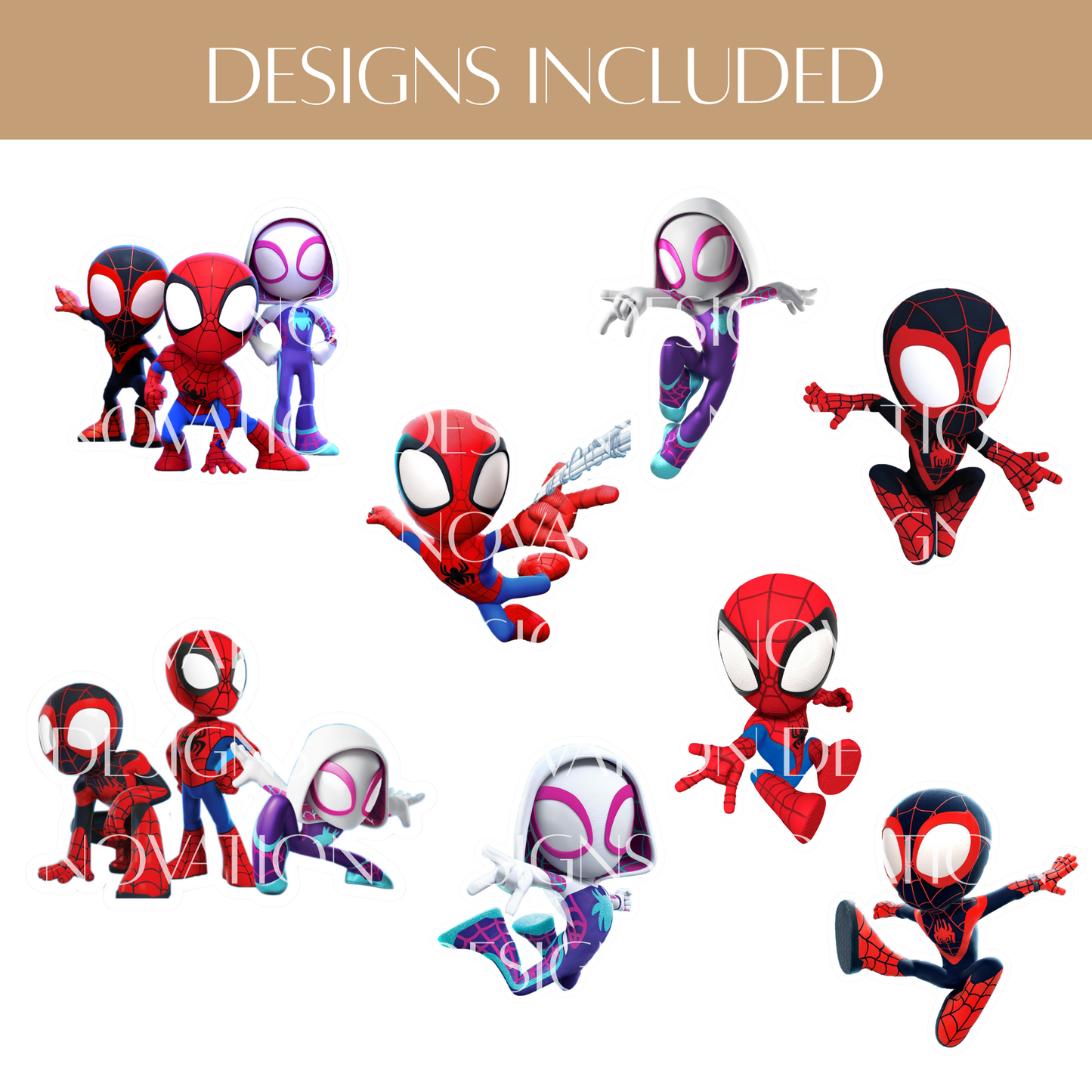 Printable Spidey Cupcake Toppers