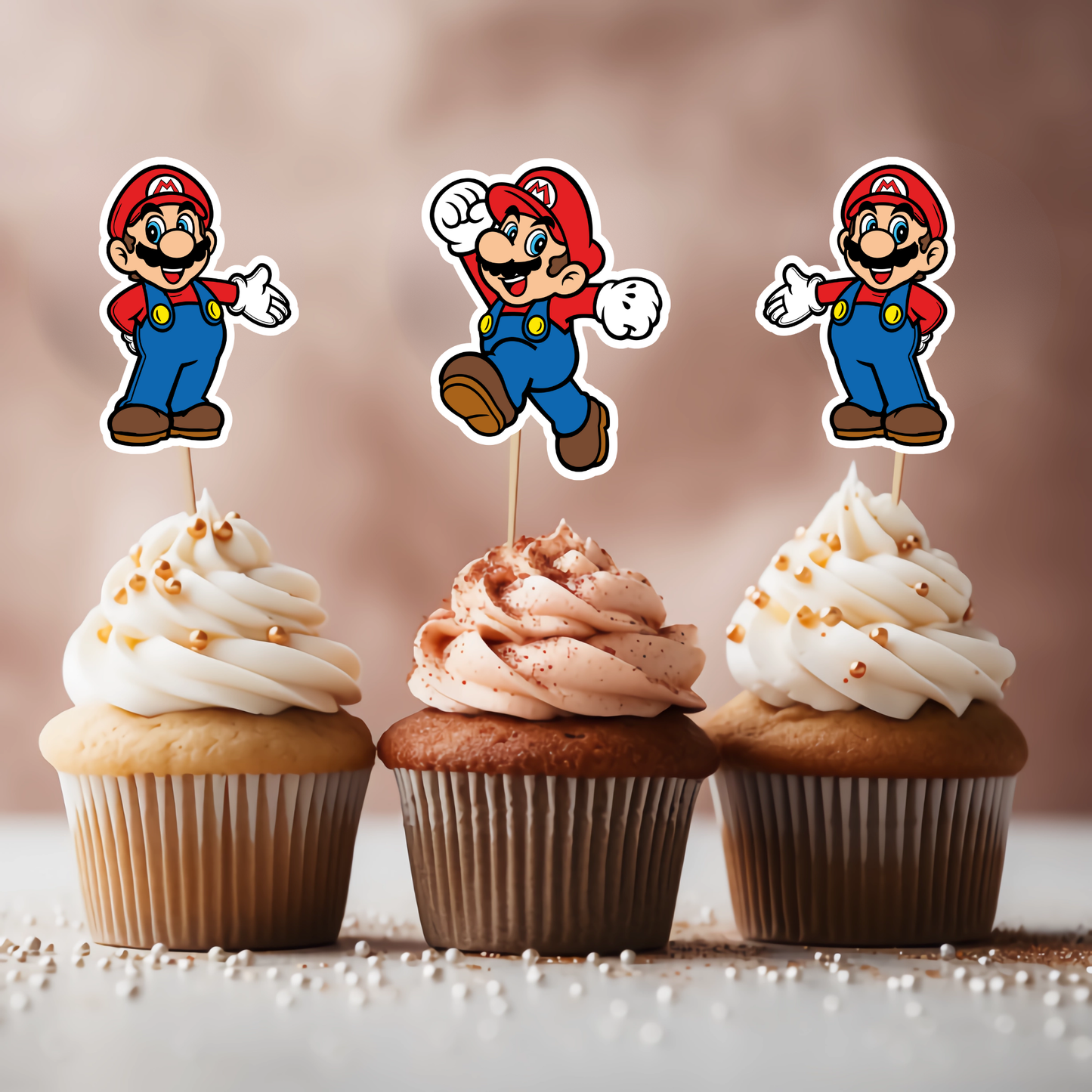 Super Mario Cupcake Toppers
