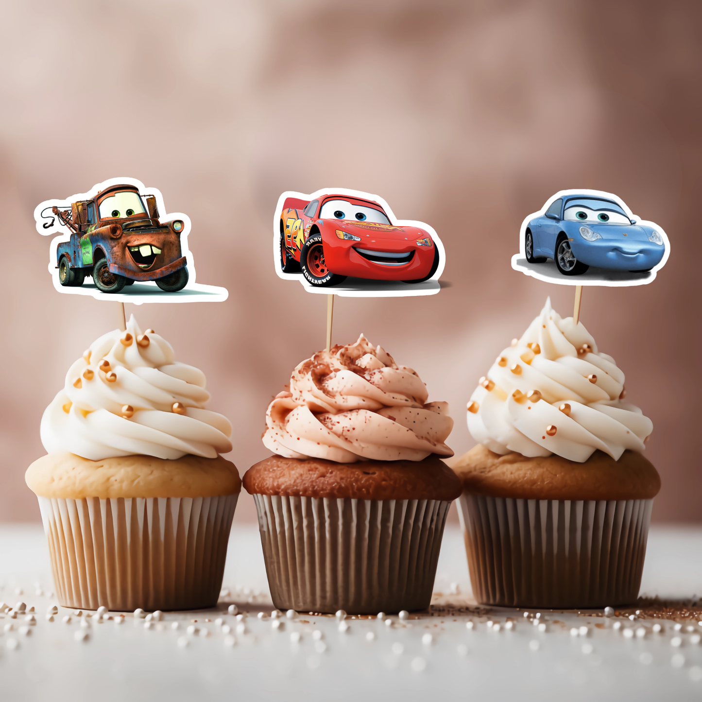 Disney Cars Cupcake Toppers